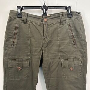 J&Co Vintage 90s Military‎ Cargo Pants Olive Green Cotton Utility Trousers 29
